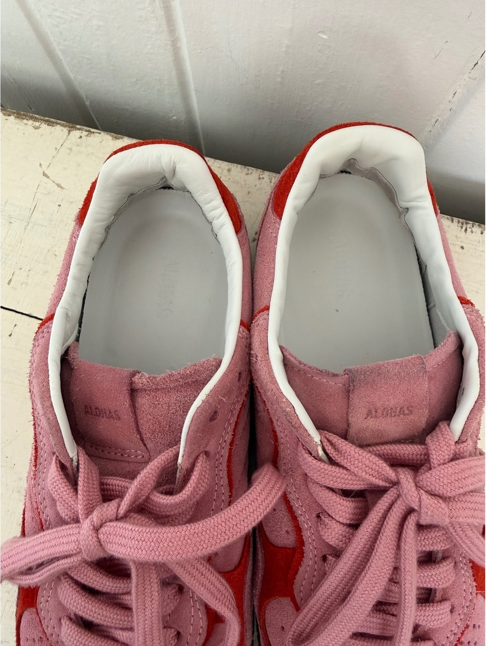 ALOHAS TB.490 RIFE SEA PINK LEATHER SNEAKERS size 7 - Picture 5 of 7